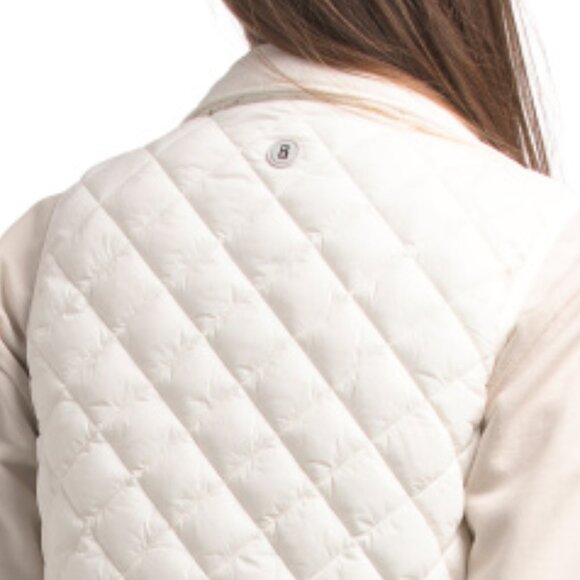 Bogner Elina Drop-waist Padded Vest In Sea Shell - Picture 4 of 4